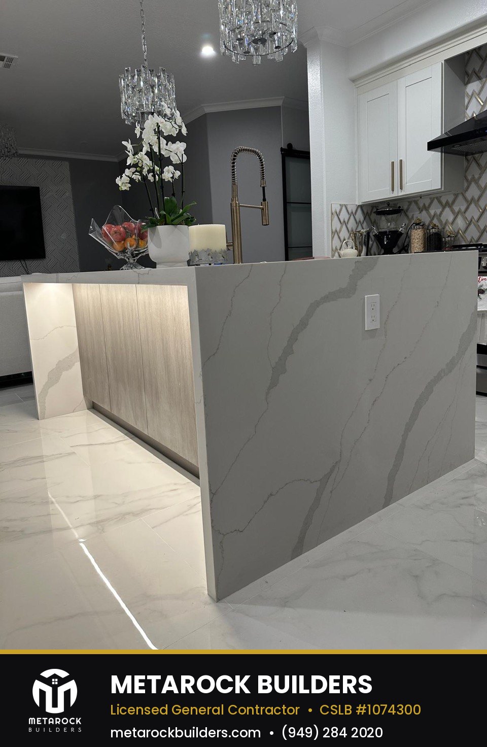 Kitchen remodel in Orange County by Sunward Builders Inc.
