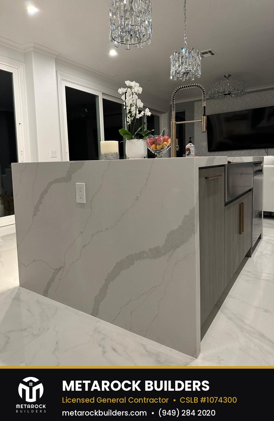 Kitchen remodel in Orange County by Sunward Builders Inc.
